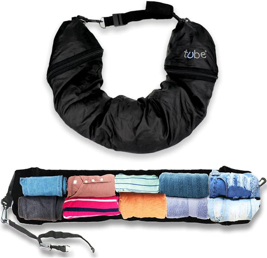 Travel Neck Pillow That you Stuff with Clothes - Avoid excess luggage fees. Doubles as a Carry-On and Extra Luggage. Fits up to 3 days of Travel Essentials